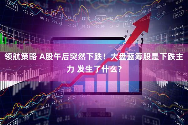 领航策略 A股午后突然下跌！大盘蓝筹股是下跌主力 发生了什么？