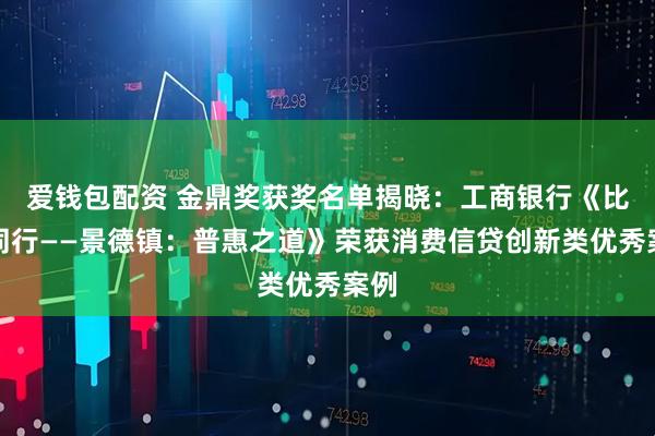 爱钱包配资 金鼎奖获奖名单揭晓：工商银行《比肩同行——景德镇：普惠之道》荣获消费信贷创新类优秀案例