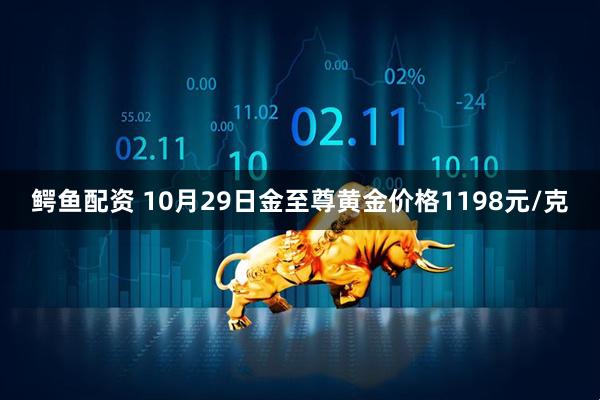 鳄鱼配资 10月29日金至尊黄金价格1198元/克